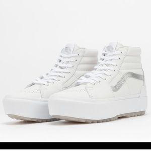 black high top platform vans